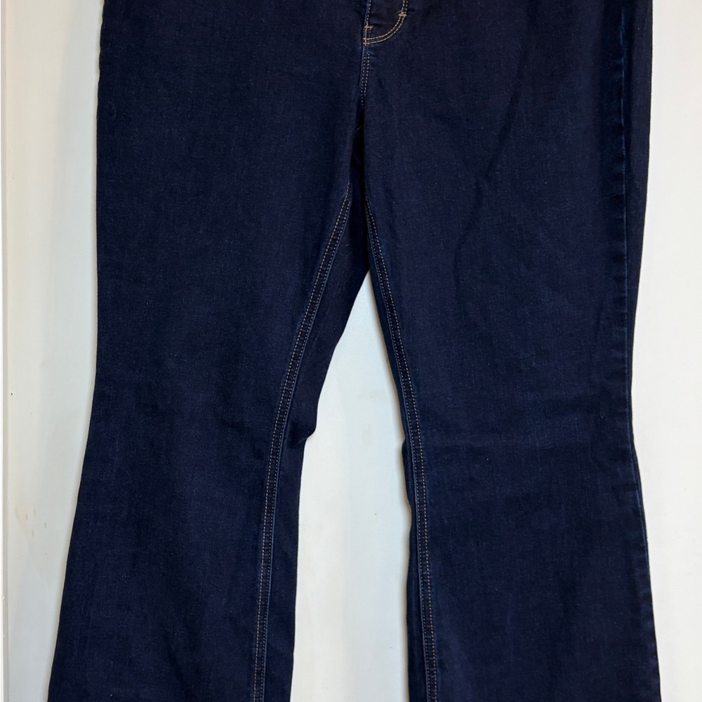 White House Black Market Dark Blue Wide Leg Jeans